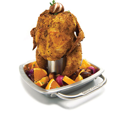 Broil King Premium Chicken Roaster & Pan 69133