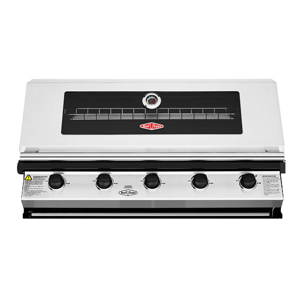 Beefeater 1200S 5 Burner Built-In Gas Barbecue | <span style='color: #006666;'>FREE COVER</span>