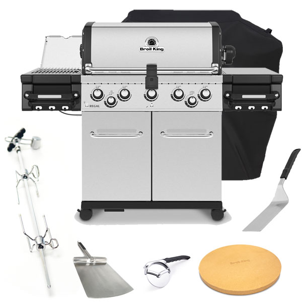 Broil King Regal S590 IR PRO Gas Barbecue | Rotisserie + FREE COVER + ACCESSORIES