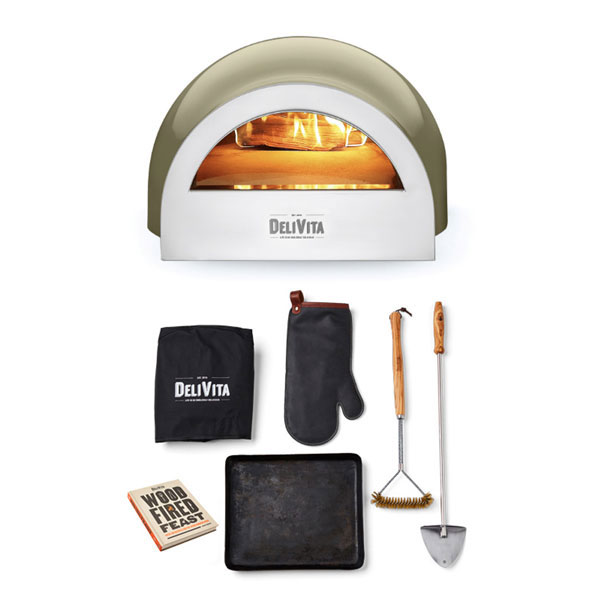 DeliVita Olive Green & Chefs Wood Fired Accessory Collection
