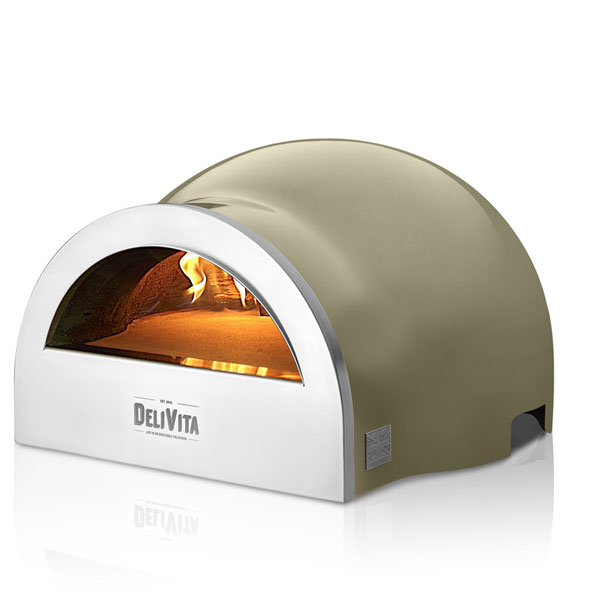 DeliVita Olive Green Wood-Fired Oven
