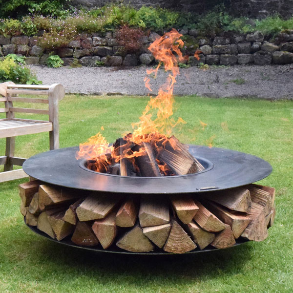 Firepits UK Fire Pits with Log Stores