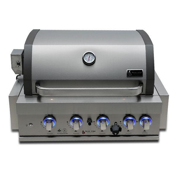 Mont Alpi Stainless Steel 400 32" Built In Barbecue