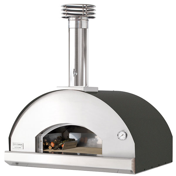 Fontana Mangiafuoco Built-In Wood Pizza Oven | Anthracite 
