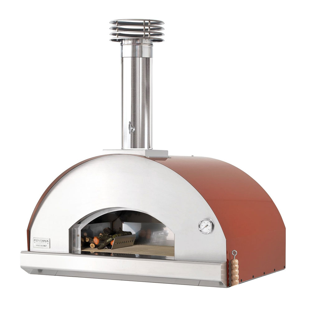 Fontana Mangiafuoco Built-In Wood Pizza Oven | Rosso