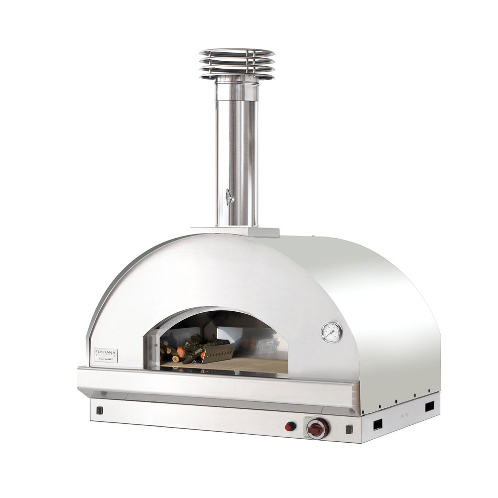 Fontana Mangiafuoco Built-In Gas-Hybrid Pizza Oven | Stainless Steel