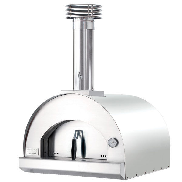 Fontana Margherita Built-in Wood Pizza Oven | Stainless Steel