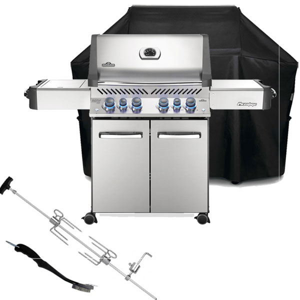 Napoleon Prestige P500 RSIBNSS-3 Natural Gas | Rotisserie + <span style='color: #006666;'>FREE COVER + ACCESSORY</span>