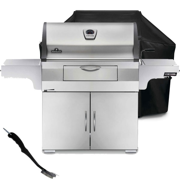 Napoleon Pro 605CSS Charcoal Barbecue | <span style='color: #006666;'>FREE COVER + ACCESSORY</span>