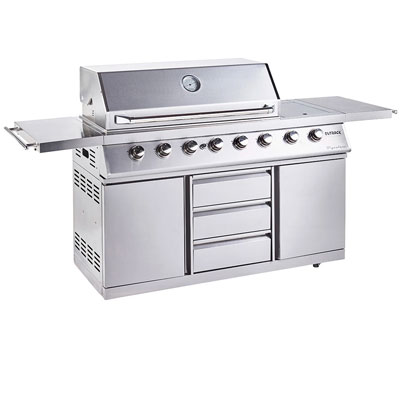 Outback Signature 6 Burner Hybrid IR Barbecue | Stainless Steel