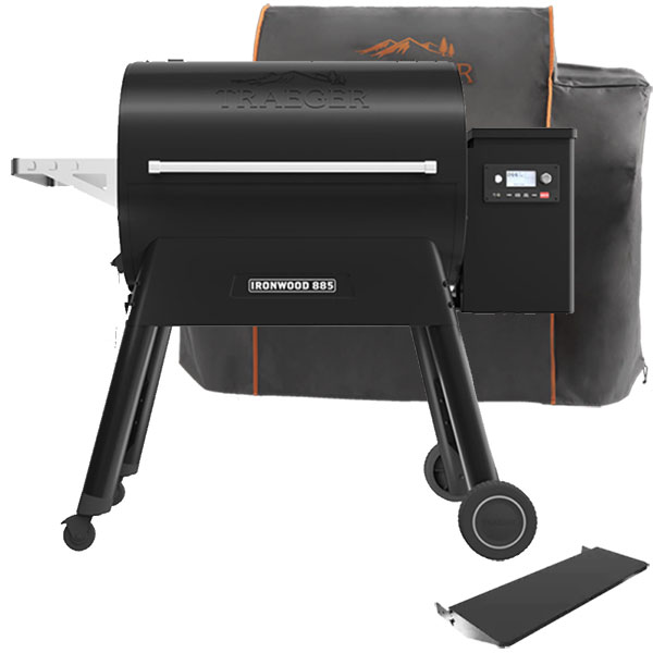 Traeger Ironwood 885 Pellet Grill | FREE COVER + FRONT SHELF