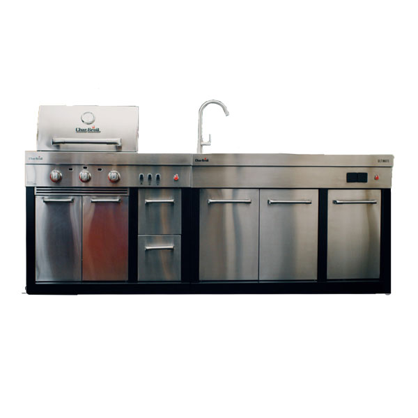 Char-Broil Ultimate 3200 3 Burner 2 Piece Modular Kitchen