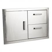 Whistler Burford Stainless Steel Double Drawer &#38; Door Combo - view 1