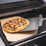 Broil King Rectangular Pizza Stone 69842 | In Use on Barbecue