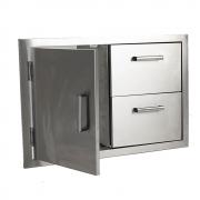 Whistler Burford Stainless Steel Double Drawer &#38; Door Combo - view 2