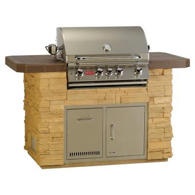 Bull Master-Q in Stucco or Rock Outdoor BBQ Kitchen Island
