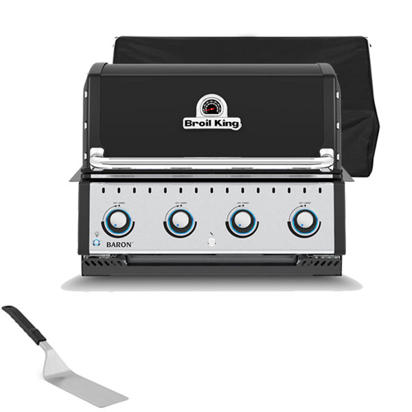 Broil King Baron 420 Built-In Gas Barbecue | FREE COVER + ACCESSORY