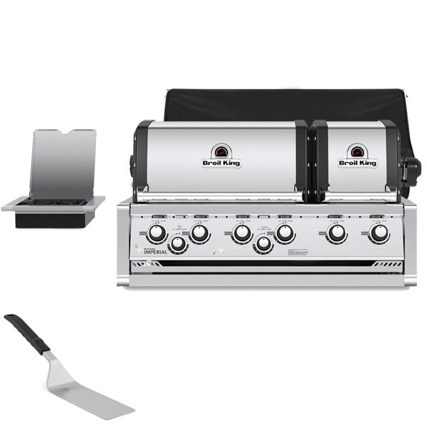 Broil King Imperial S690 Built-In Gas Barbecue | Rotisserie + <span style='color: #006666;'>FREE ACCESSORY</span>