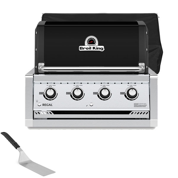 Broil King Regal 420 Built-In Gas Barbecue | <span style='color: #006666;'>FREE COVER + ACCESSORY</span>