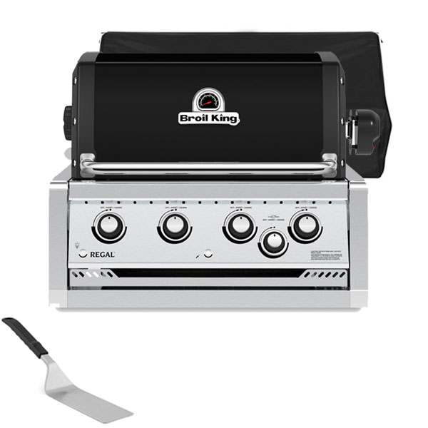 Broil King Regal 470 Built-In Gas Barbecue | Rotisserie + FREE COVER + ACCESSORY