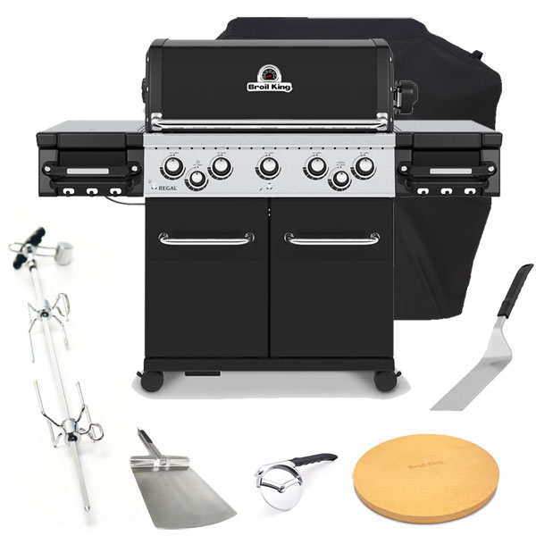 Broil King Regal 590 Gas Barbecue | Rotisserie + <span style='color: #006666;'>FREE COVER + ACCESSORIES</span>