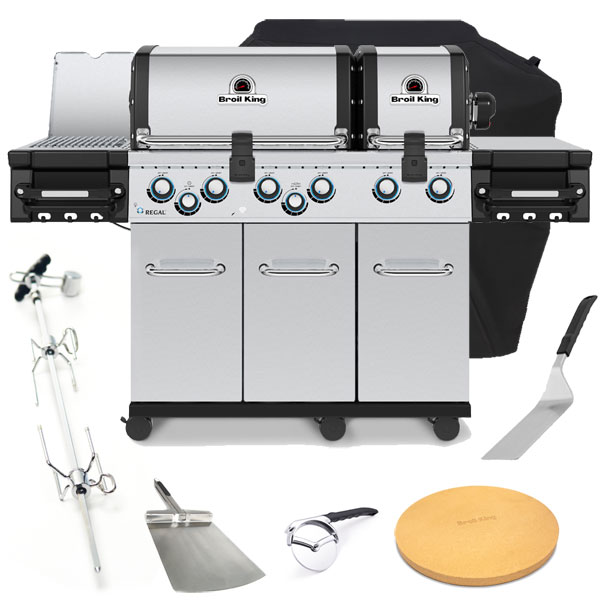 Broil King Regal S690 IR PRO Gas Barbecue | Rotisserie + <span style='color: #006666;'>FREE COVER + ACCESSORIES</span>