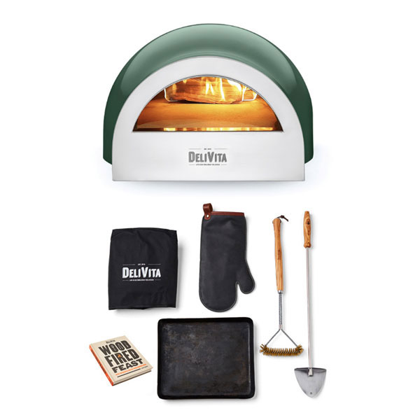 DeliVita Olive Green & Chefs Wood Fired Accessory Collection