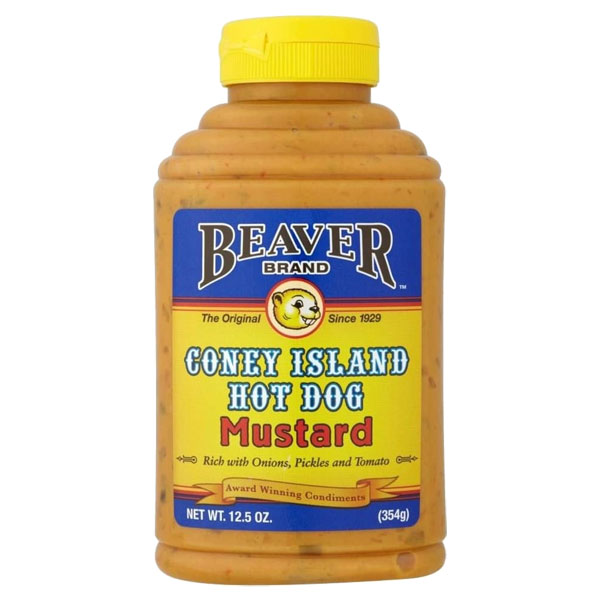 Beaver Brand Coney Island Hot Dog Mustard