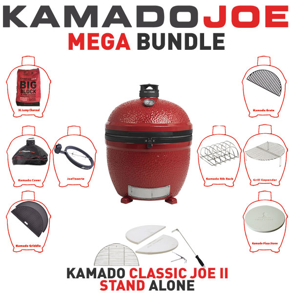 Kamado Joe Classic II Stand Alone Mega Bundle