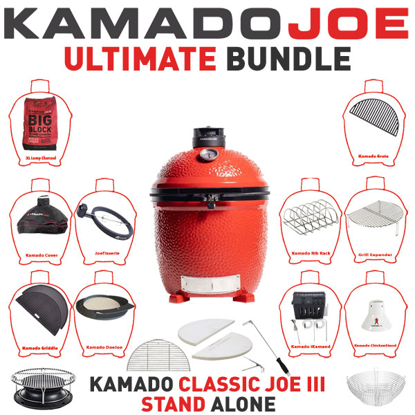 Kamado Joe Classic III Stand Alone Ultimate Bundle
