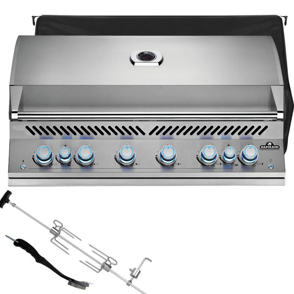 Napoleon 700 Series BIG44RBPSS Built In Gas Barbecue | Rotisserie + FREE COVER + ACCESSORY 