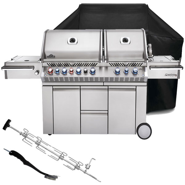 Napoleon Prestige PRO 825 RSBIPSS-3 Gas BBQ | Rotisserie + <span style='color: #006666;'>FREE COVER + ACCESSORY</span>