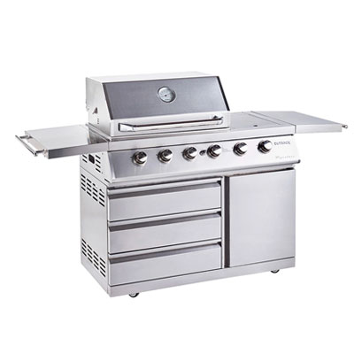 Outback Signature II 4 Burner Hybrid Stainless Steel Gas Barbecue