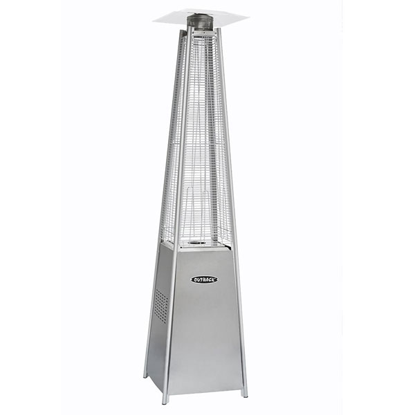 Outback Signature Flame Tower Stainless Steel Patio Heater