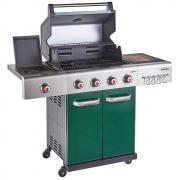 Outback Jupiter 4 Burner Hybrid Barbecue with Chopping Board &#124; Green - view 2