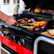 Char-Broil Gas2Coal 330 Hybrid Grill | In Use