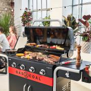 Char-Broil Gas2Coal 440 Hybrid Grill | In Use