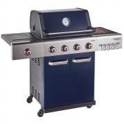 Outback Jupiter 4 Burner Hybrid Barbecue with Chopping Board &#124; Blue - view 1
