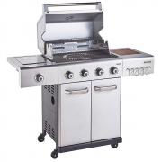Outback Jupiter 4 Burner Hybrid Barbecue with Chopping Board &#124; Stainless Steel - view 2