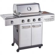Outback Jupiter 4 Burner Hybrid Barbecue with Chopping Board &#124; Stainless Steel - view 1