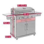 Char-Broil Gas2Coal 440 Hybrid Grill | Dimensions