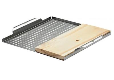 Napoleon Stainless Steel Multi-functional Topper with Cedar Plank 70026